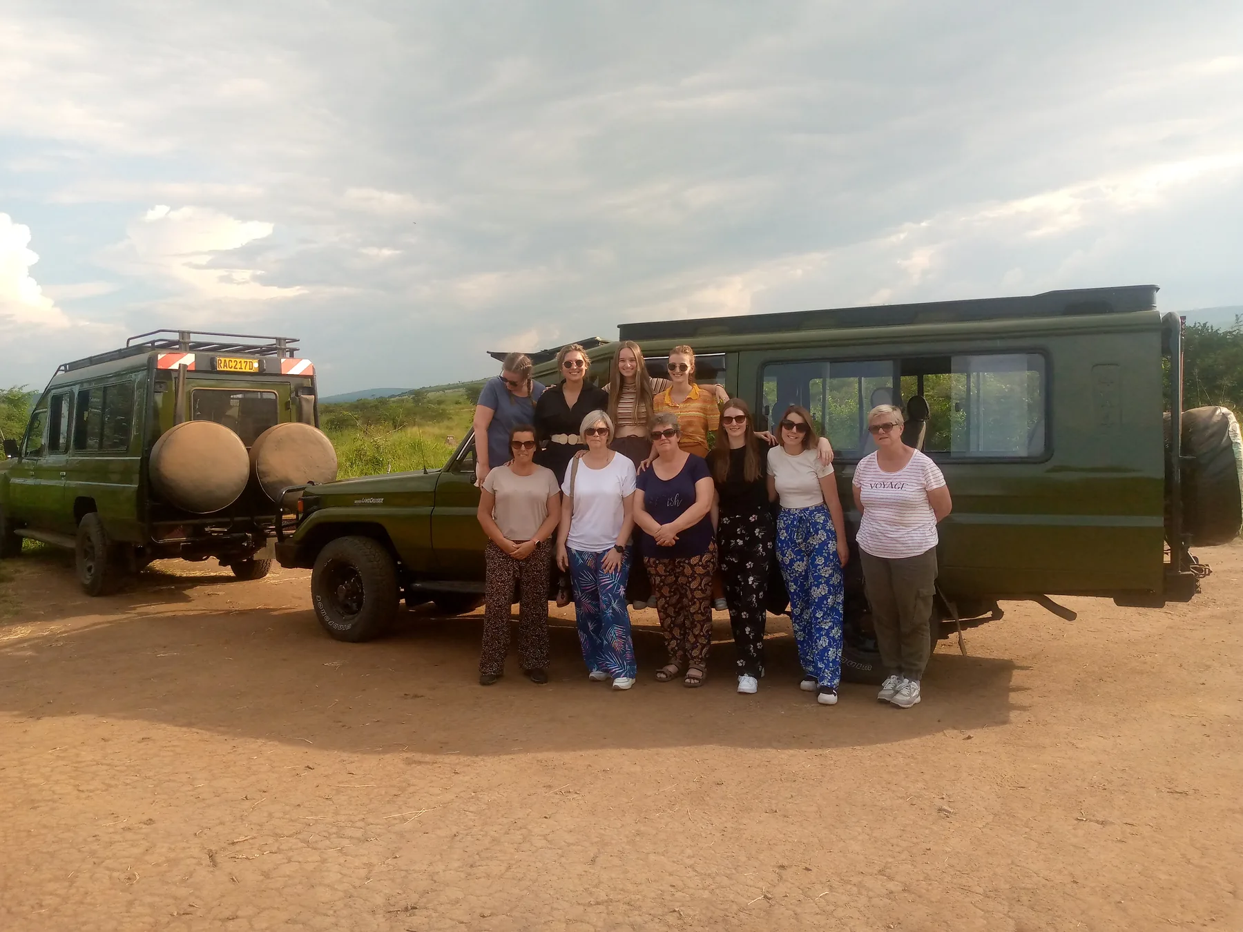 Travelling together on safari
